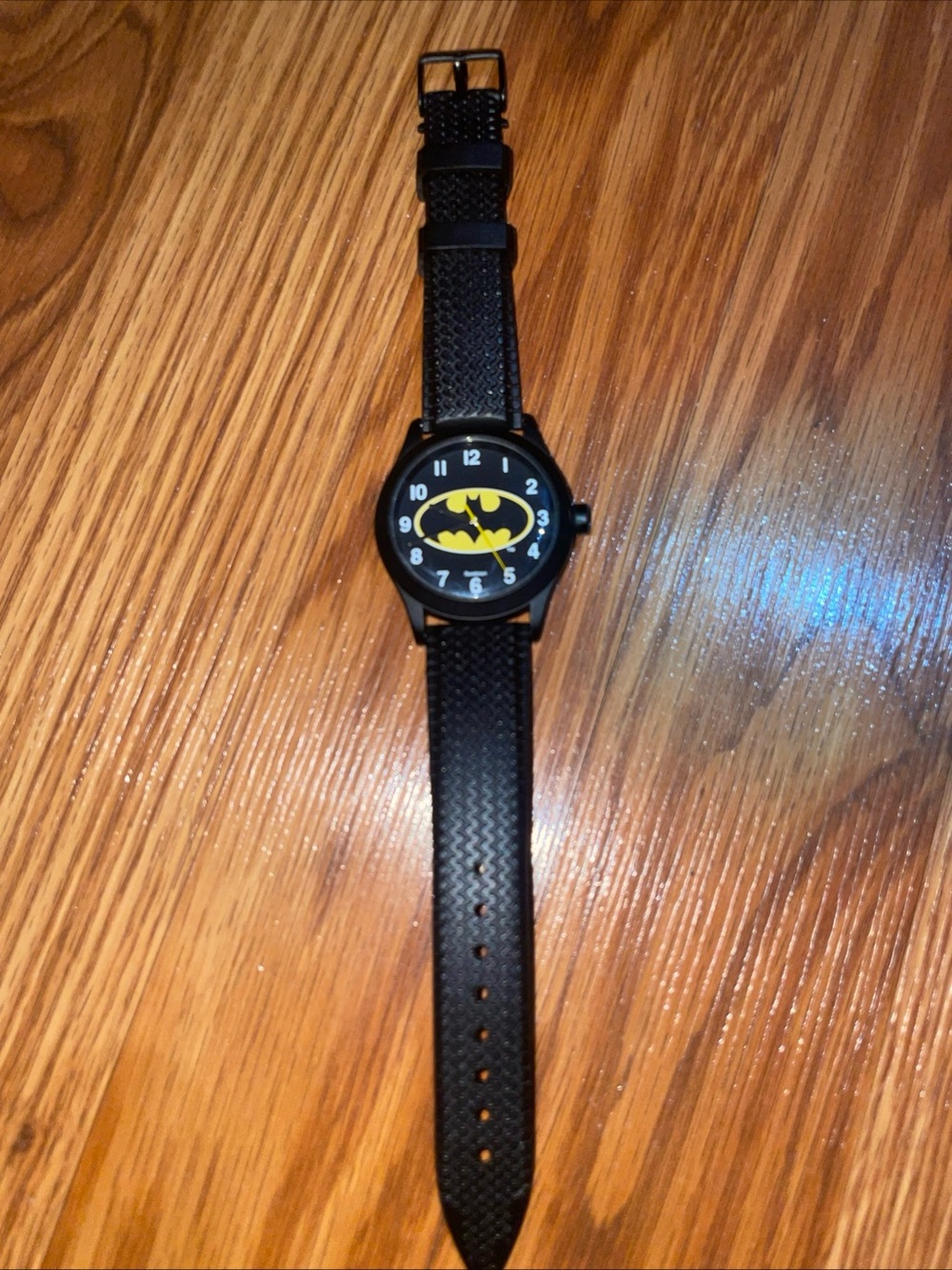 DC Comics Black Watch with Yellow Batman Emblem